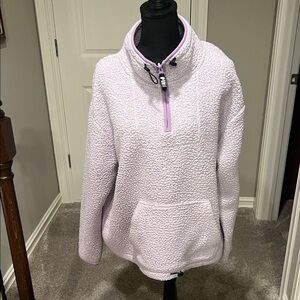 PINK Victoria's Secret Lavender Sherpa Hoodie